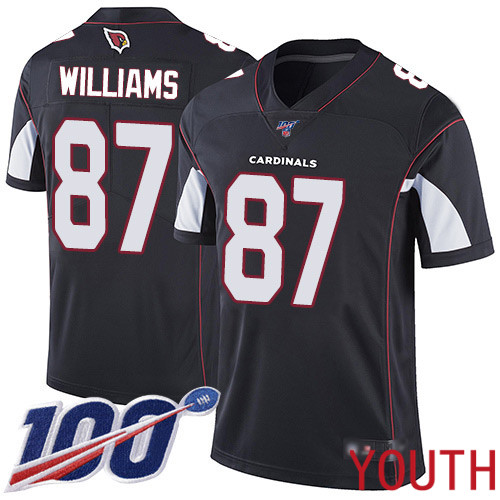 Arizona Cardinals Limited Black Youth Maxx Williams Alternate Jersey NFL Football #87 100th Season Vapor Untouchable->youth nfl jersey->Youth Jersey